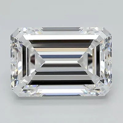2.86ct D VS2 Excellent Cut Emerald Lab Grown Diamond