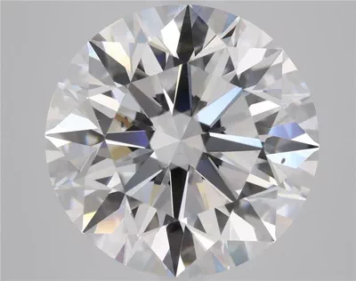 5.02ct D VS2 Rare Carat Ideal Cut Round Diamond