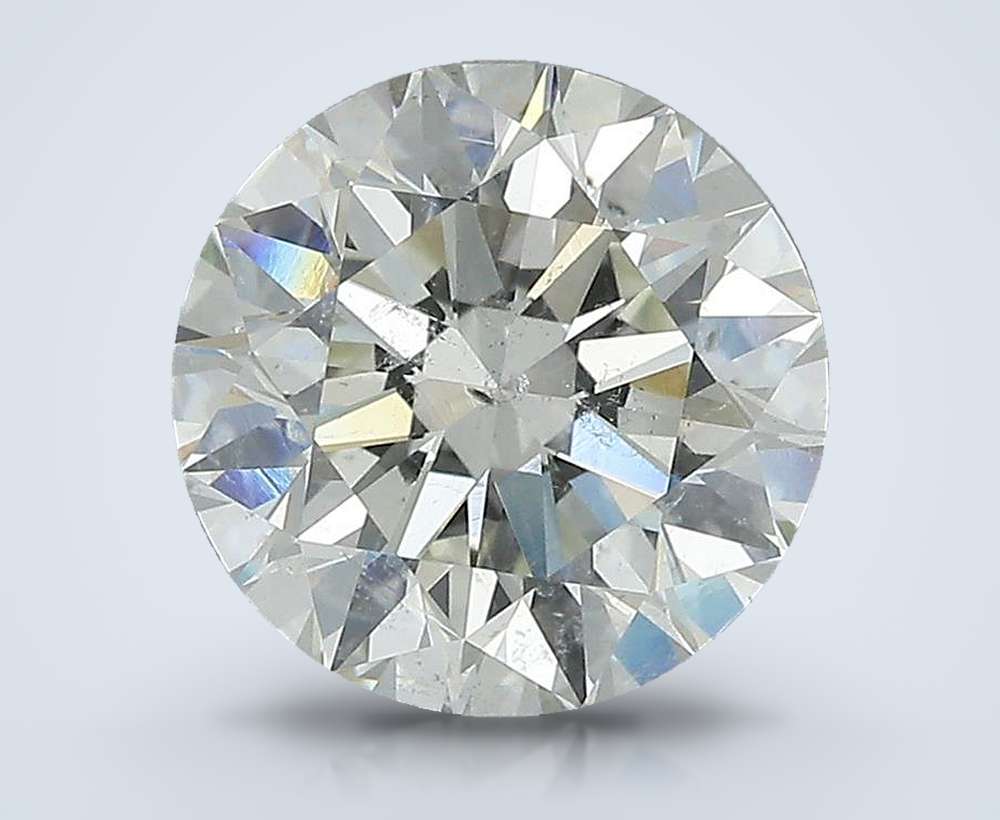 3.30ct K SI2 Rare Carat Ideal Cut Round Diamond