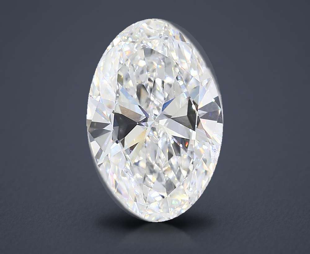 15.77ct F VVS2 Rare Carat Ideal Cut Oval Lab Grown Diamond