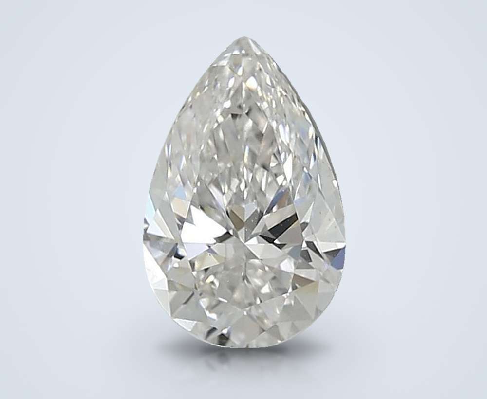 0.99ct E VS1 Rare Carat Ideal Cut Pear Lab Grown Diamond
