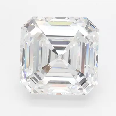 3.05ct D VVS1 Rare Carat Ideal Cut Asscher Lab Grown Diamond