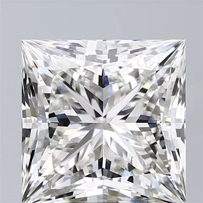 6.14ct G VS1 Rare Carat Ideal Cut Princess Lab Grown Diamond