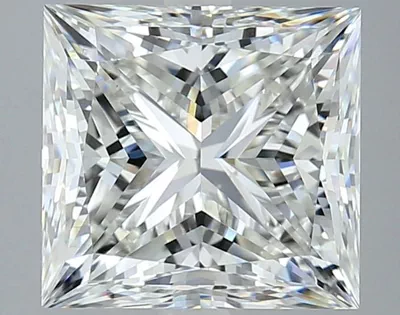 4.02ct I VS2 Rare Carat Ideal Cut Princess Diamond