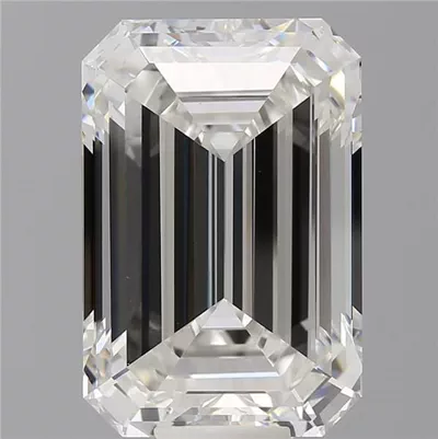14.54ct F VVS2 Rare Carat Ideal Cut Emerald Lab Grown Diamond