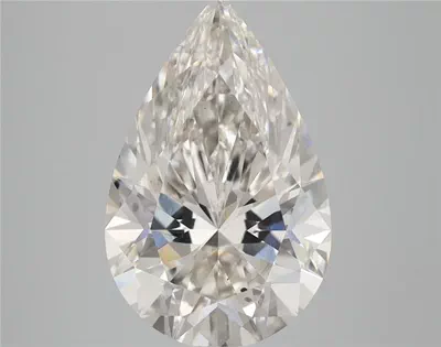 3.51ct H VS2 Rare Carat Ideal Cut Pear Lab Grown Diamond
