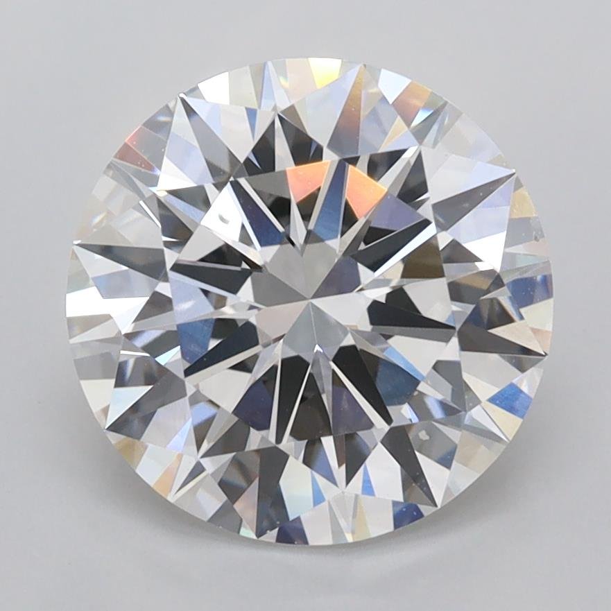 3.06ct E VVS2 Rare Carat Ideal Cut Round Lab Grown Diamond