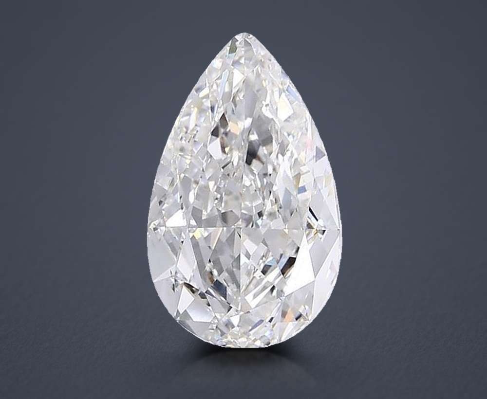 20.12ct G VVS2 Very Good Cut Pear Lab Grown Diamond