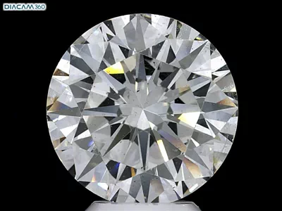 5.78ct F SI1 Rare Carat Ideal Cut Round Diamond