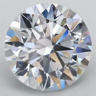 4.37ct D VS1 Rare Carat Ideal Cut Round Lab Grown Diamond