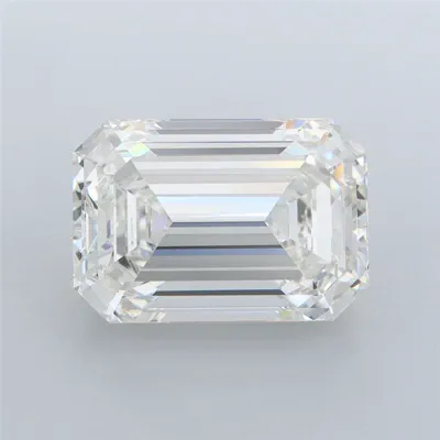 5.22ct F VS1 Rare Carat Ideal Cut Emerald Lab Grown Diamond