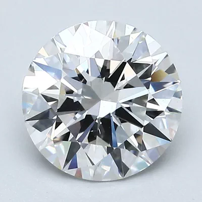 2.22ct F VS2 Rare Carat Ideal Cut Round Diamond