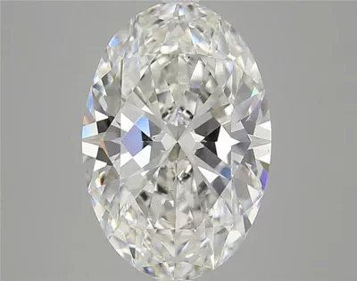 5.22ct H VS2 Rare Carat Ideal Cut Oval Lab Grown Diamond