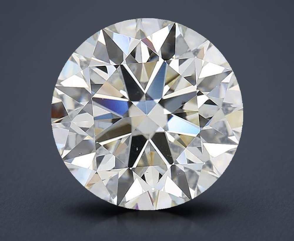 4.70ct J VS2 Rare Carat Ideal Cut Round Diamond