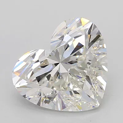 5.08ct F VS2 Rare Carat Ideal Cut Heart Lab Grown Diamond