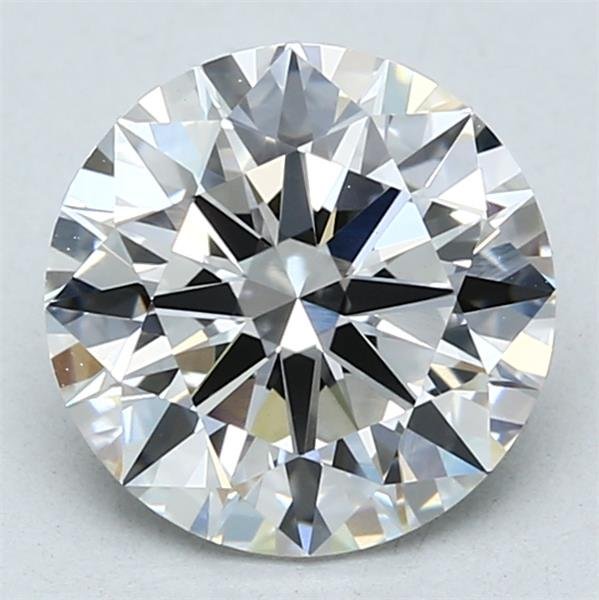 2.51ct F VVS2 Rare Carat Ideal Cut Round Lab Grown Diamond