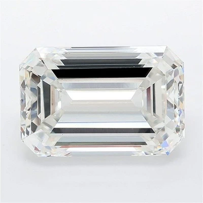 8.06ct F VS1 Rare Carat Ideal Cut Emerald Lab Grown Diamond