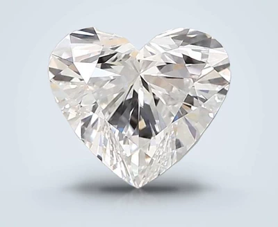 2.50ct D VVS1 Rare Carat Ideal Cut Heart Lab Grown Diamond