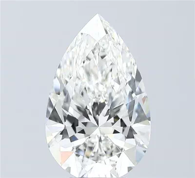 5.09ct H VS1 Rare Carat Ideal Cut Pear Lab Grown Diamond