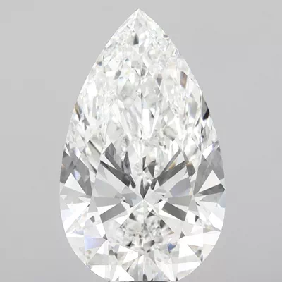 10.08ct F VVS2 Rare Carat Ideal Cut Pear Lab Grown Diamond