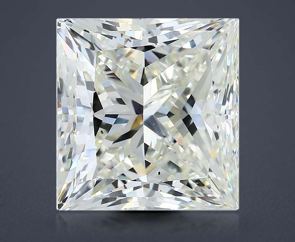 7.51ct K VS2 Very Good Cut Princess Diamond