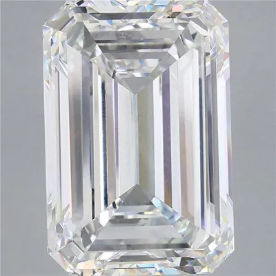 20.02ct F VVS2 Very Good Cut Emerald Lab Grown Diamond