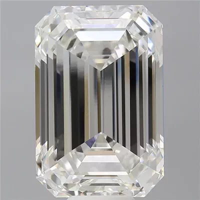 14.05ct F VVS2 Rare Carat Ideal Cut Emerald Lab Grown Diamond