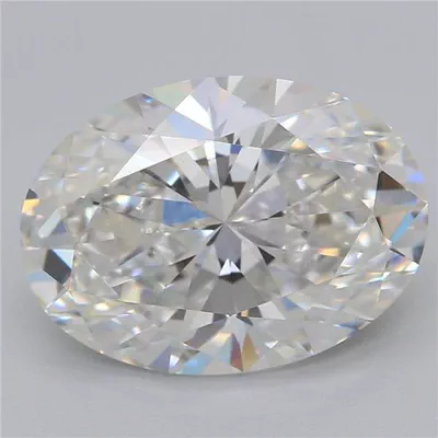3.09ct F VVS2 Rare Carat Ideal Cut Oval Lab Grown Diamond
