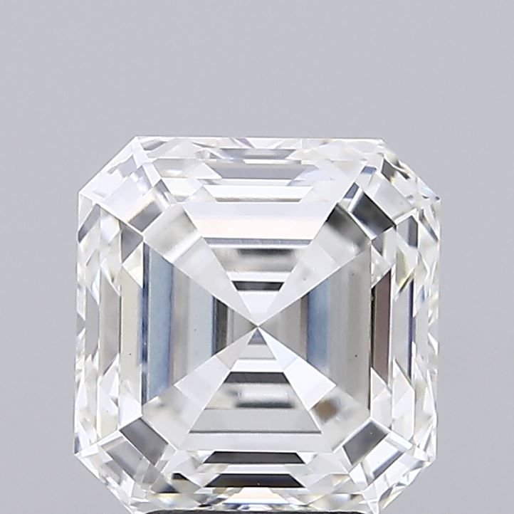 4.04ct F VVS2 Rare Carat Ideal Cut Asscher Lab Grown Diamond
