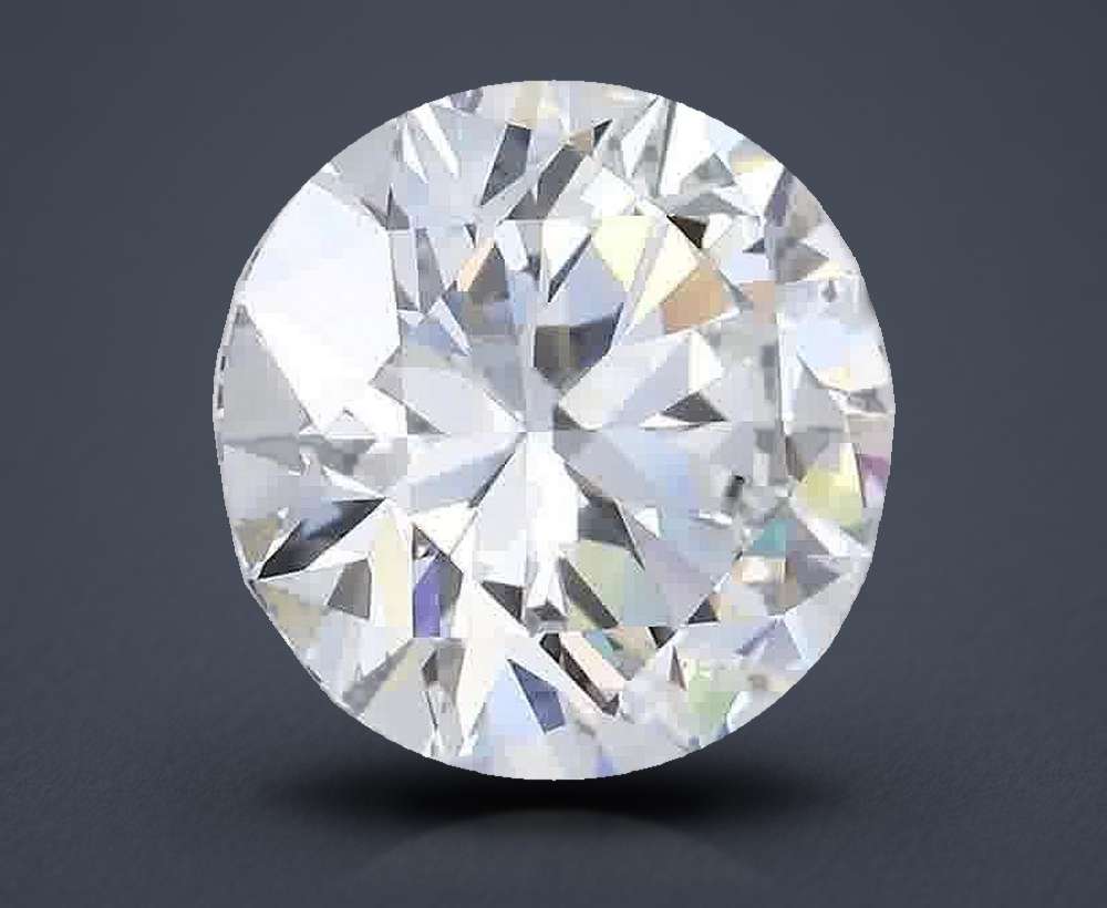 3.27ct G IF Rare Carat Ideal Cut Round Diamond