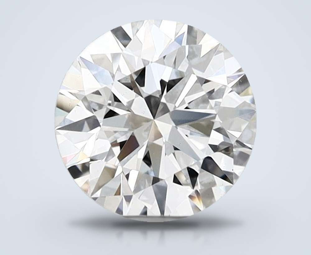 1.23ct F VS2 Rare Carat Ideal Cut Round Lab Grown Diamond