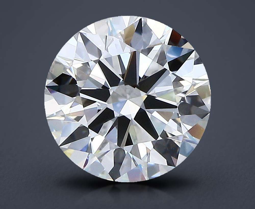 2.58ct H IF Rare Carat Ideal Cut Round Diamond
