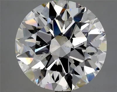 5.01ct F SI2 Rare Carat Ideal Cut Round Diamond
