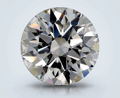 5.01ct F SI2 Rare Carat Ideal Cut Round Diamond