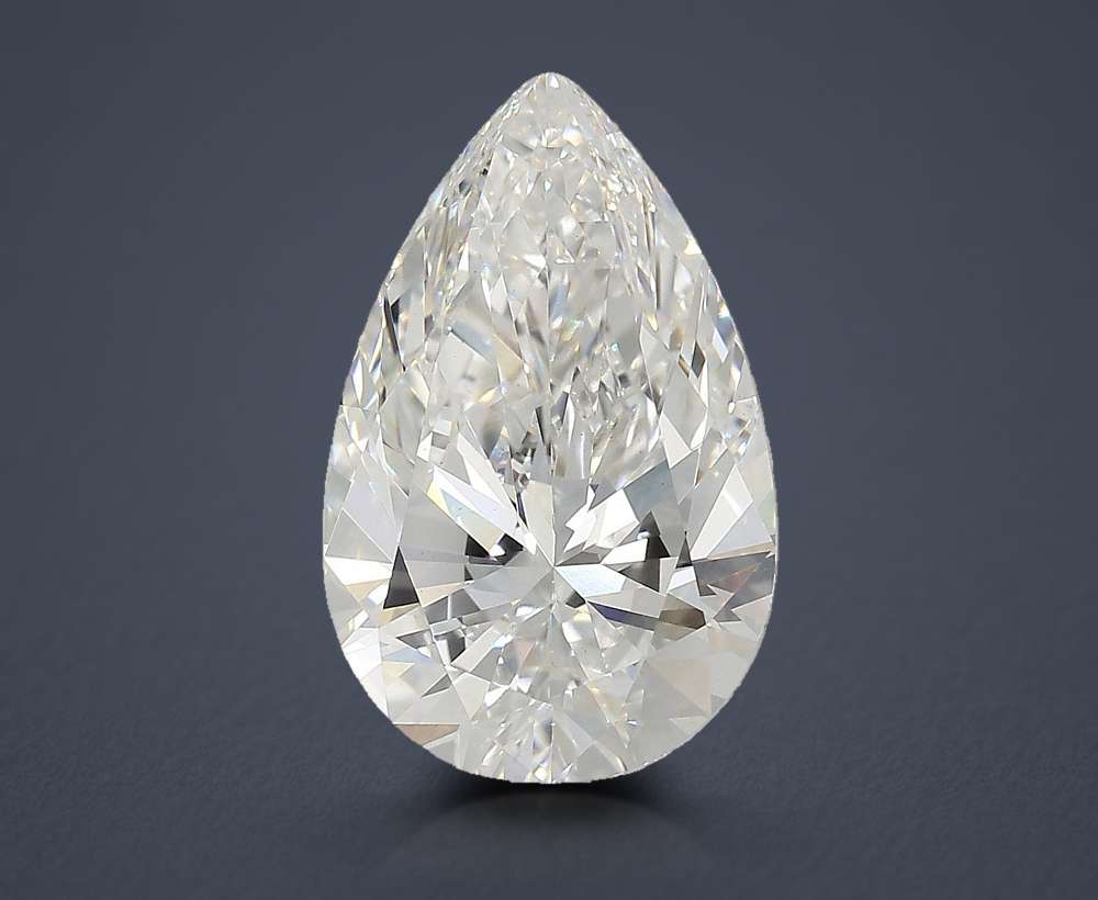 5.86ct F VS1 Rare Carat Ideal Cut Pear Lab Grown Diamond