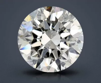 2.81ct I SI2 Rare Carat Ideal Cut Round Diamond