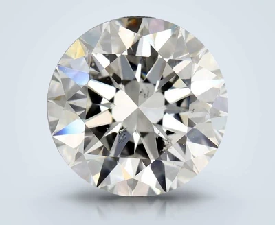 2.81ct I SI2 Rare Carat Ideal Cut Round Diamond
