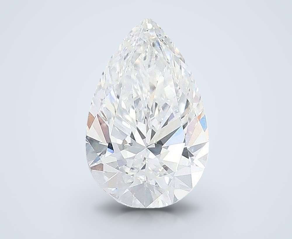 1.01ct E VVS1 Rare Carat Ideal Cut Pear Lab Grown Diamond