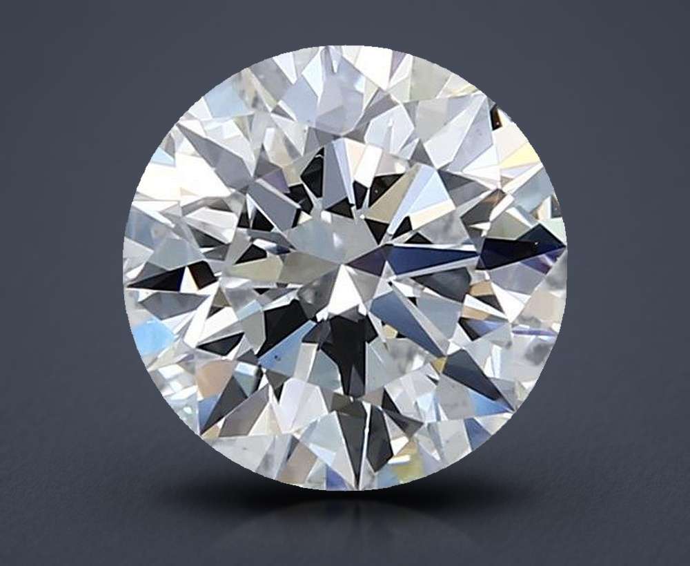 2.03ct D VS1 Rare Carat Ideal Cut Round Lab Grown Diamond
