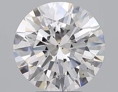 3.82ct D SI2 Rare Carat Ideal Cut Round Diamond