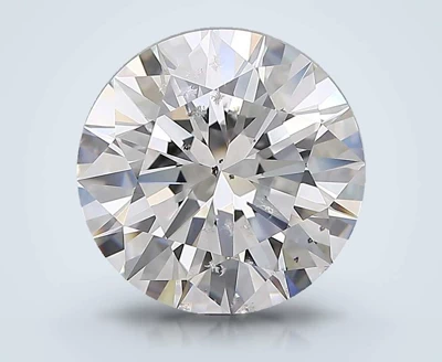 3.82ct D SI2 Rare Carat Ideal Cut Round Diamond