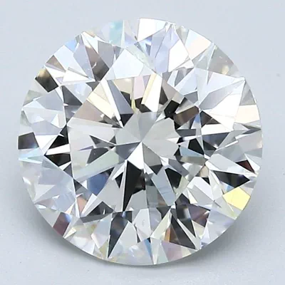 3.02ct H VS2 Rare Carat Ideal Cut Round Diamond