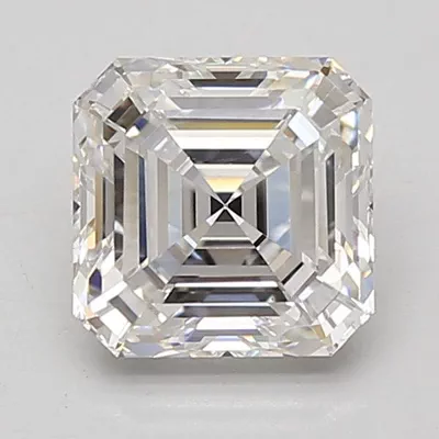 2.09ct E VS1 Rare Carat Ideal Cut Asscher Lab Grown Diamond