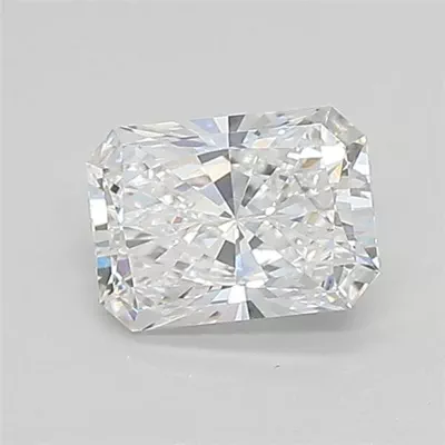 0.62ct D VVS2 Rare Carat Ideal Cut Radiant Lab Grown Diamond