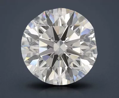 5.17ct H IF Rare Carat Ideal Cut Round Diamond