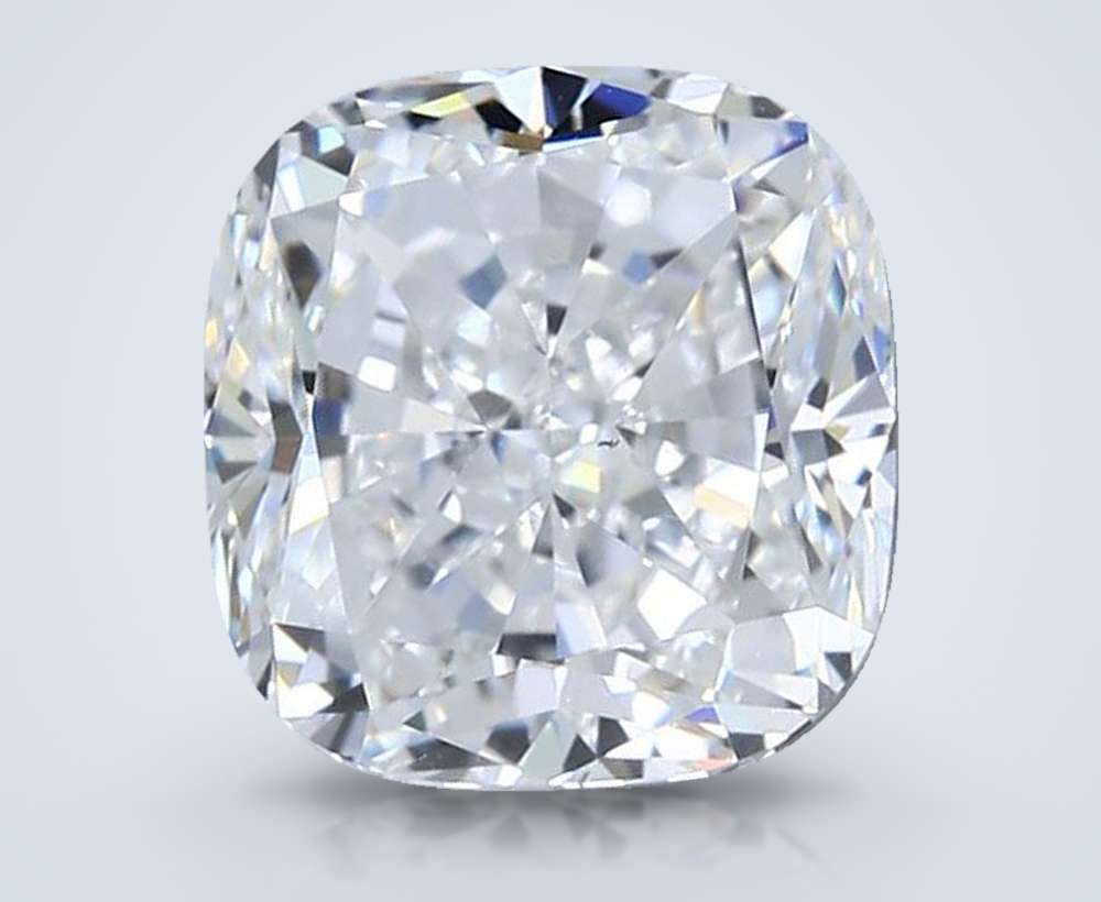 5.01ct E VS2 Very Good Cut Cushion Diamond