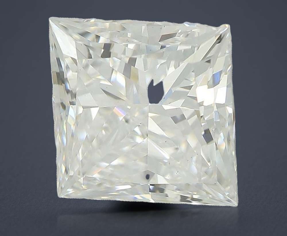 3.01ct E VS1 Rare Carat Ideal Cut Princess Lab Grown Diamond