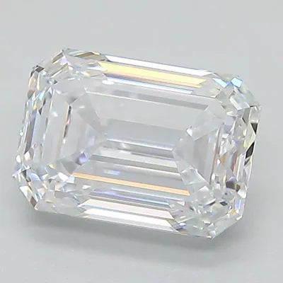 2.14ct D VS1 Excellent Cut Emerald Lab Grown Diamond