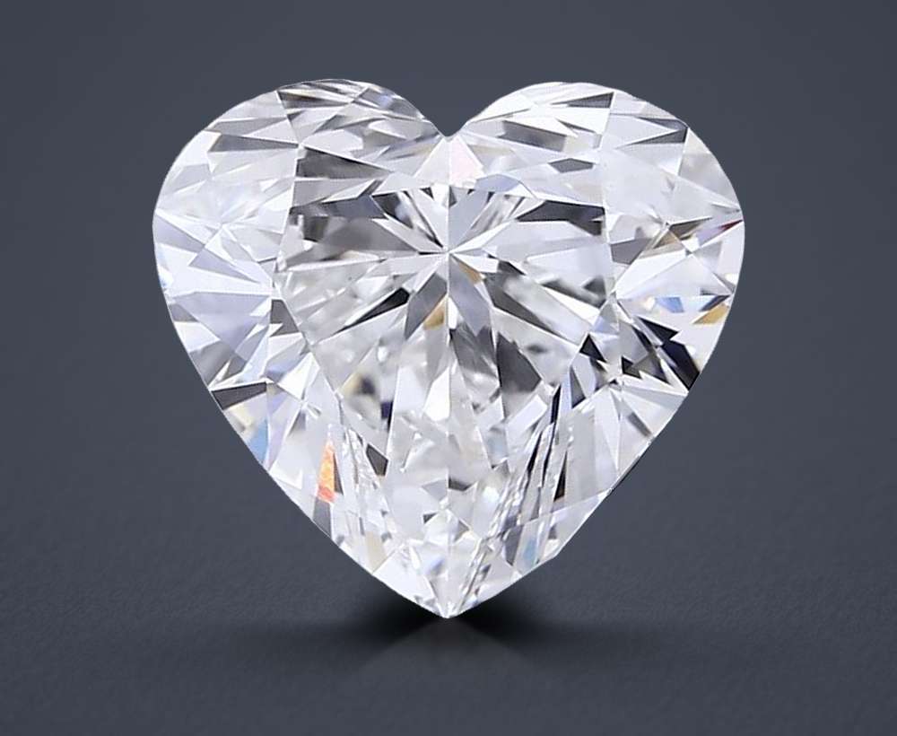 4.52ct F VVS2 Rare Carat Ideal Cut Heart Lab Grown Diamond