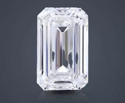 15.02ct F VVS2 Rare Carat Ideal Cut Emerald Lab Grown Diamond